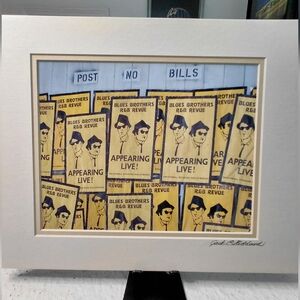 NWT- Blues Brothers R&B Revue Art Photo By Jack E. Stiddard 8x10/11x14 Mat